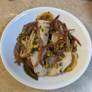 Fish with Pistachios